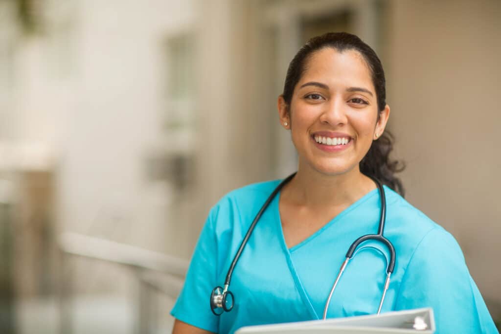 female healthcare professional